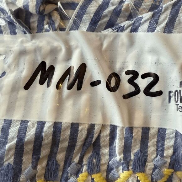 Vineyard Vines Girl's Ruffled Seersucker Striped Shift Dress Blue‎ White Size 12 - Picture 5 of 5